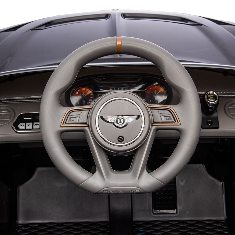 Load image into Gallery viewer, Licensed Bentley 2.4G RC Kids Ride On Car with 3 Speeds - Electric 12V 7A in Sleek Black
