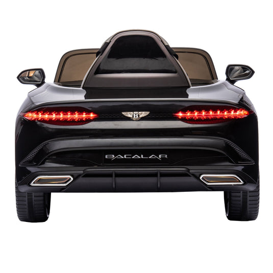 Licensed Bentley 2.4G RC Kids Ride On Car with 3 Speeds - Electric 12V 7A in Sleek Black