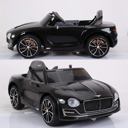 Electric 12v Ride-On Car for Kids with Remote Control, LED Lights, MP3 Player, and 2 Seats - Bentley Style