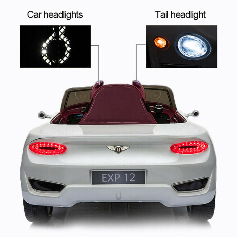 Load image into Gallery viewer, 12V Electric Kids Ride On Car with LED Lights - Bentley EXP12 Inspired Design
