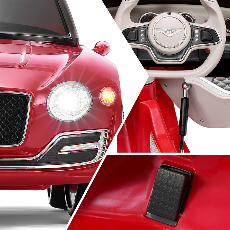 Load image into Gallery viewer, Bentley Style 12V Electric Ride-On Car with Remote Control and LED Lights for Kids
