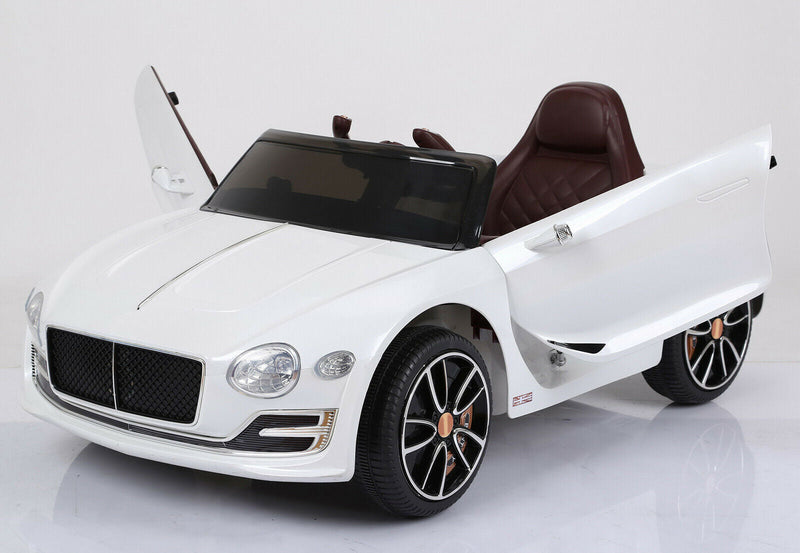 Load image into Gallery viewer, White Bentley Style Kids Electric Ride On Car with Remote Control - Perfect Gift for Little Drivers
