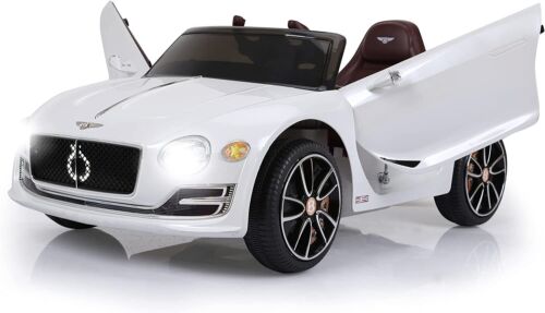 Licensed Bentley Style 12V Electric Ride-On Car for Kids with Remote Control and LED Lights