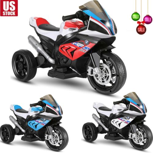 Licensed BMW 12V Battery Powered Electric Ride-On Motorcycle for Kids