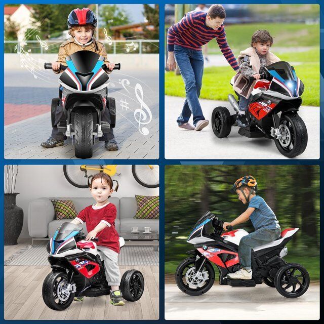 Load image into Gallery viewer, Licensed BMW 12V Battery Powered Electric Ride-On Motorcycle for Kids
