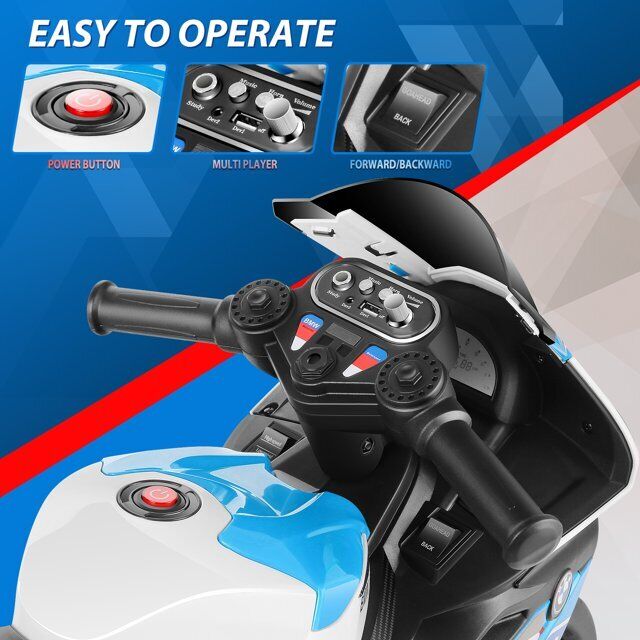 Load image into Gallery viewer, Licensed BMW 12V Battery Powered Electric Ride-On Motorcycle for Kids
