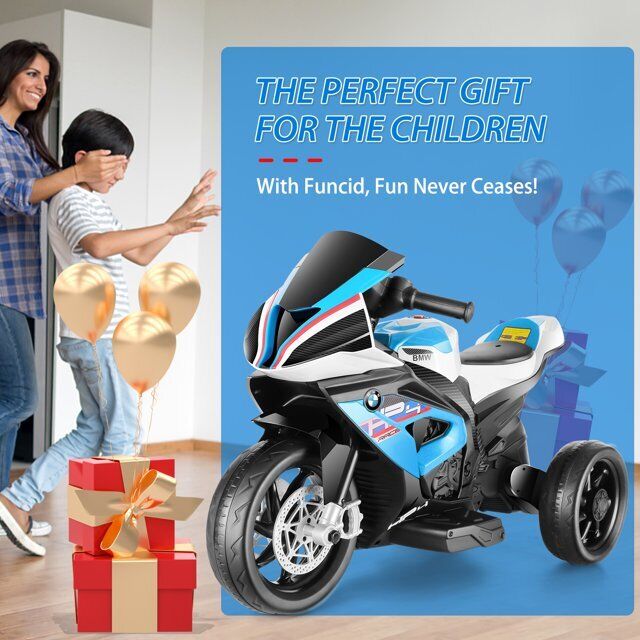 Load image into Gallery viewer, Licensed BMW 12V Battery Powered Electric Ride-On Motorcycle for Kids
