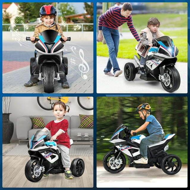 Load image into Gallery viewer, Licensed BMW 12V Battery Powered Electric Ride-On Motorcycle for Kids
