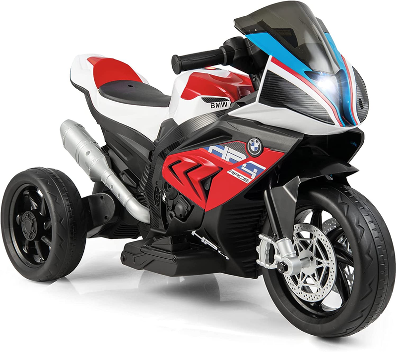 Load image into Gallery viewer, Licensed BMW 12V Battery Powered Ride-On Motorcycle for Kids with Headlights
