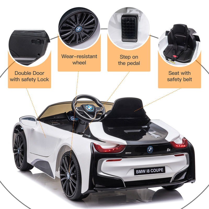 Load image into Gallery viewer, Licensed BMW I8 Electric Kids Ride-On Car with Remote Control - 12V Battery Powered
