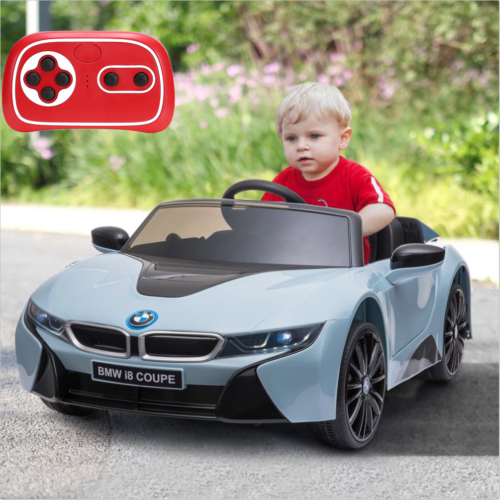 Load image into Gallery viewer, Licensed BMW I8 Electric Ride-On Car for Kids with Remote Control - 12V Toy Vehicle

