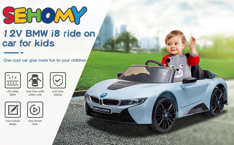 Load image into Gallery viewer, Licensed BMW i8 Electric Ride-On Car for Kids with Remote Control and LED Lights - 12V
