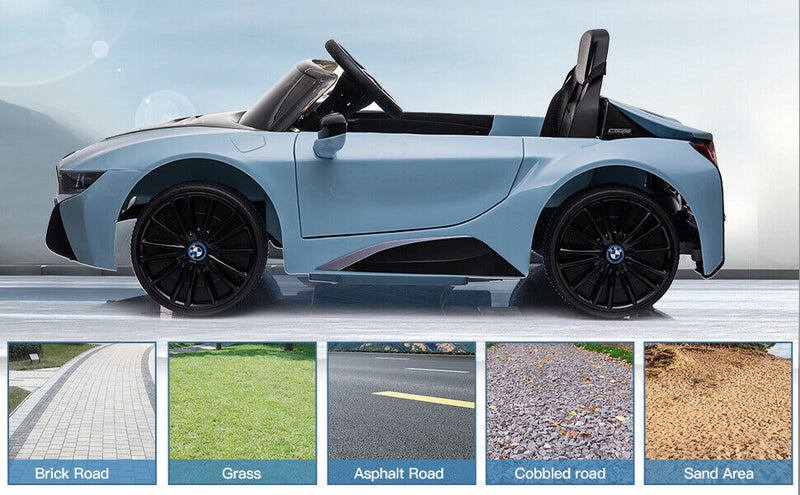 Load image into Gallery viewer, Licensed BMW I8 Electric Ride-On Car for Kids with Remote Control - Blue
