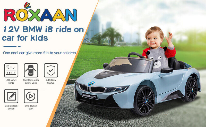 Load image into Gallery viewer, Licensed BMW I8 Style Electric Ride-On Car for Kids with LED Lights, Music, and Remote Control
