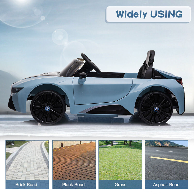 Load image into Gallery viewer, Licensed BMW i8 Style Electric Ride-On Car for Kids with Remote Control and LED MP3
