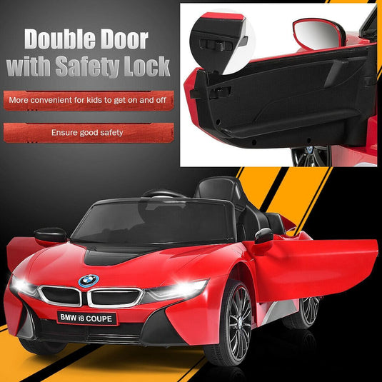 Licensed BMW Kids Ride On Car with Remote Control in Red - 12V Power