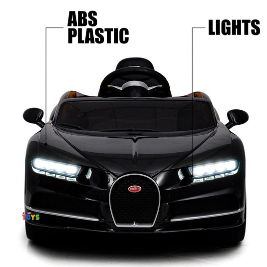 Licensed Bugatti R/C Car with Music, Leather Seat, and Multiple Color Options
