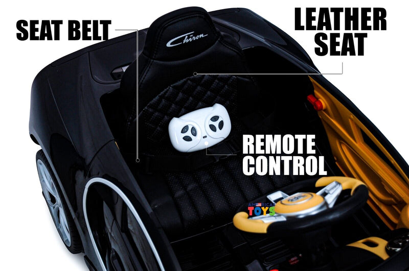 Load image into Gallery viewer, Licensed Bugatti R/C Car with Music, Leather Seat, and Multiple Color Options
