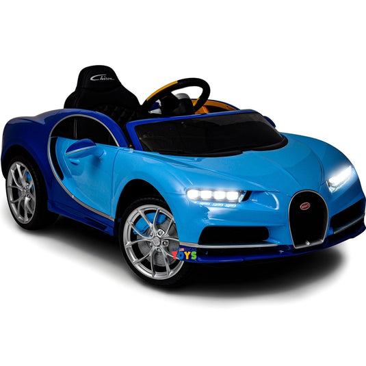 Licensed Bugatti R/C Car with Music, Leather Seat, and Multiple Color Options