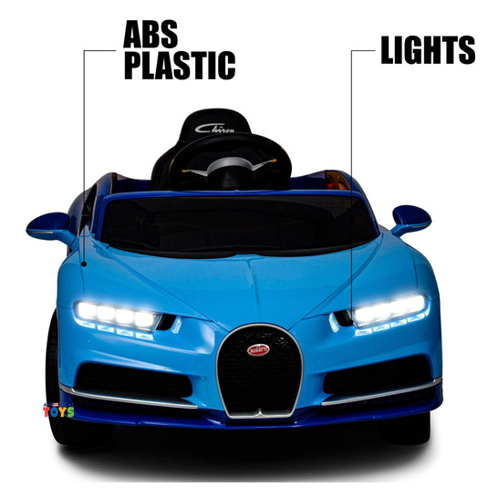 Licensed Bugatti R/C Car with Music, Leather Seat, and Multiple Color Options