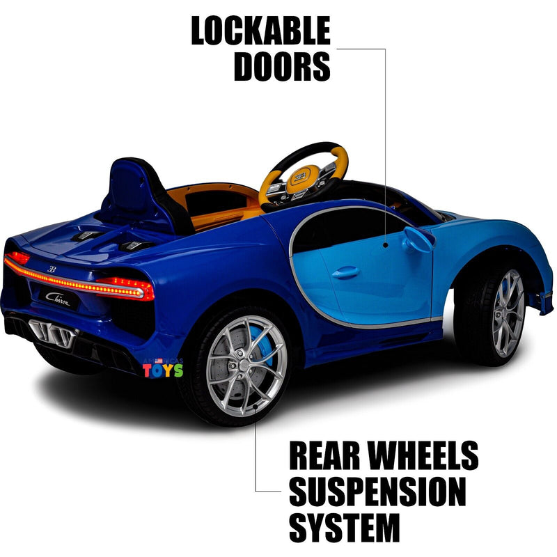 Load image into Gallery viewer, Licensed Bugatti R/C Car with Music, Leather Seat, and Multiple Color Options
