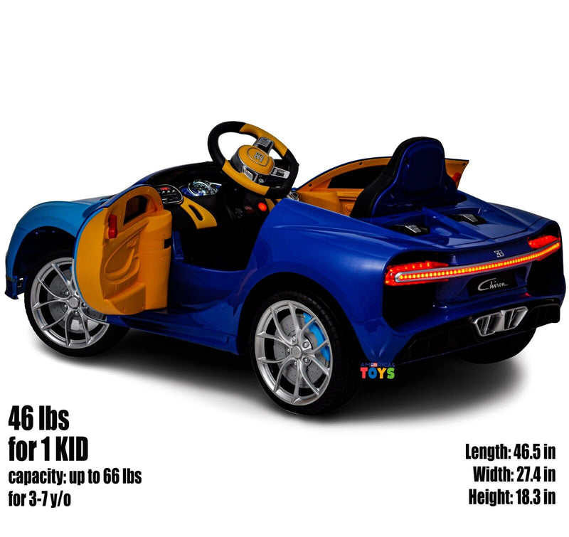 Load image into Gallery viewer, Licensed Bugatti R/C Car with Music, Leather Seat, and Multiple Color Options
