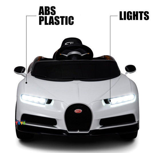 Licensed Bugatti R/C Car with Music, Leather Seat, and Multiple Color Options