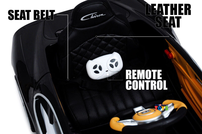 Load image into Gallery viewer, Licensed Bugatti R/C Car with Music, Leather Seat, and Multiple Color Options
