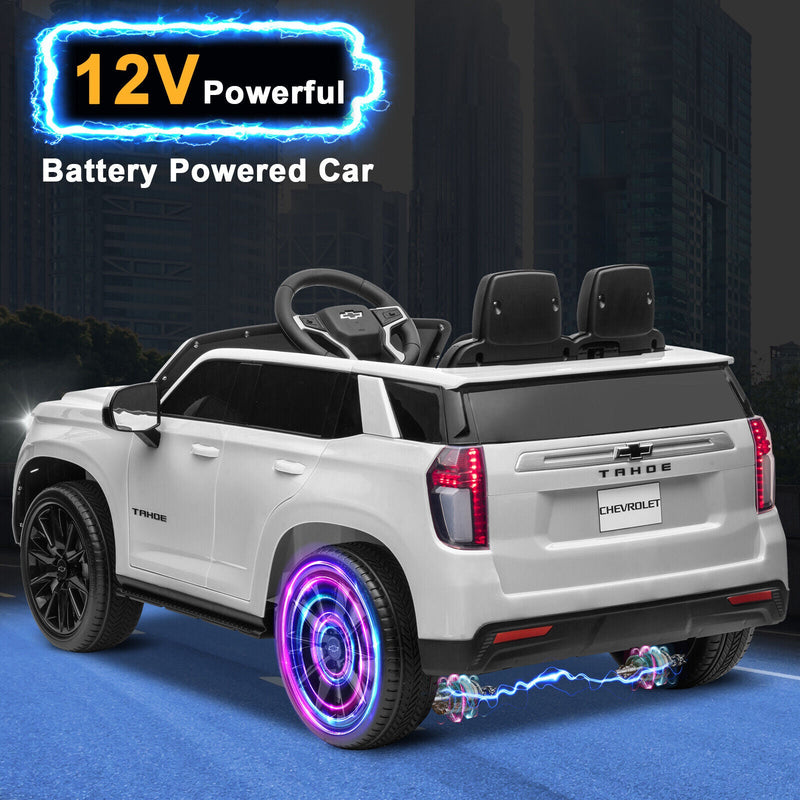 Load image into Gallery viewer, Licensed Chevrolet Silverado GMC 12V Ride-On Car Truck for Kids - White
