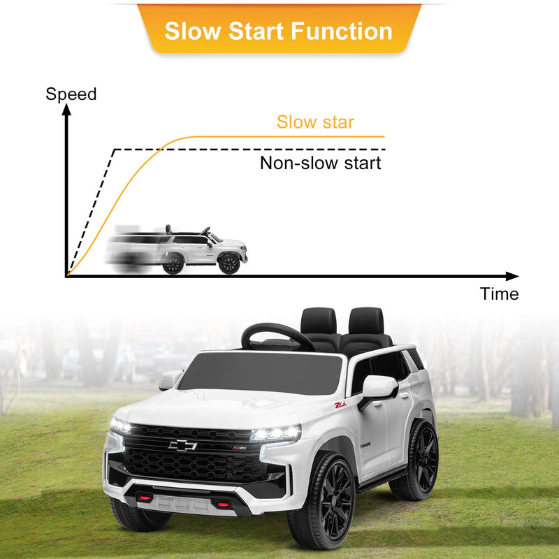 Load image into Gallery viewer, Licensed Chevrolet Silverado GMC 12V Ride-On Car Truck for Kids - White
