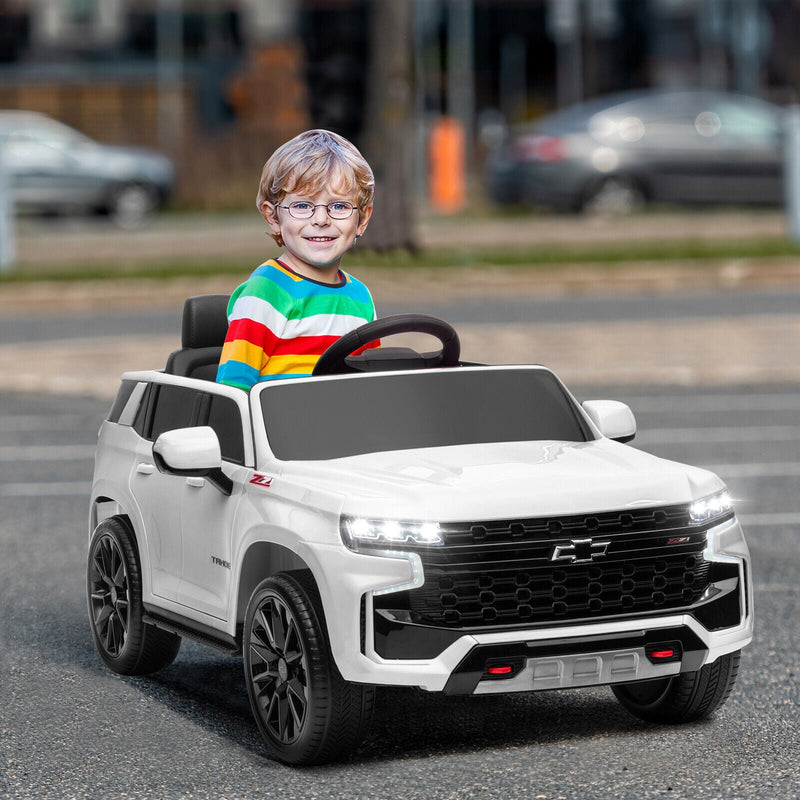 Load image into Gallery viewer, Licensed Chevrolet Silverado GMC 12V Ride-On Car Truck for Kids - White
