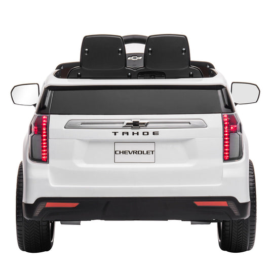 Licensed Chevrolet Silverado GMC 12V Ride-On Car Truck for Kids - White