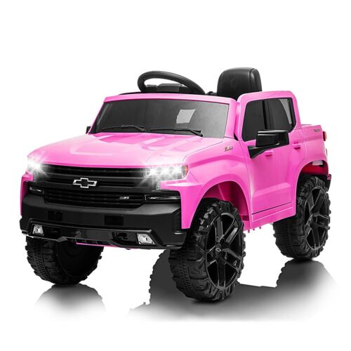 Load image into Gallery viewer, Licensed Chevrolet Silverado GMC 12V Ride-On Pink Car Truck for Kids
