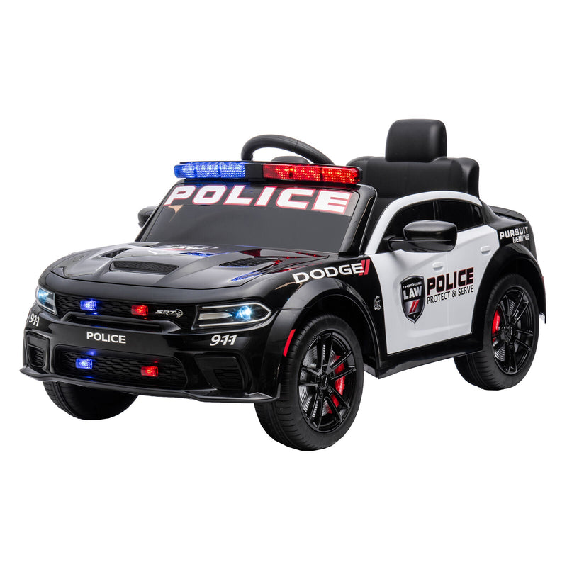 Load image into Gallery viewer, Licensed Dodge Charger 12V Ride-On Police Car with 3 Speeds and Bluetooth Connectivity
