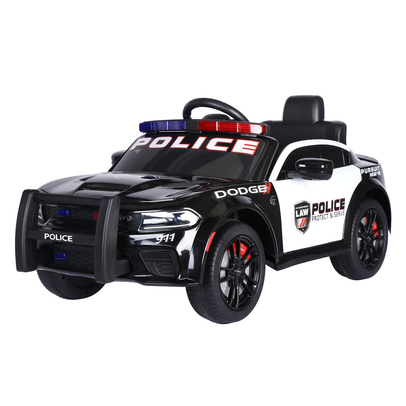 Load image into Gallery viewer, Licensed Dodge Charger 12V Ride-On Police Car with 3 Speeds and Bluetooth Connectivity
