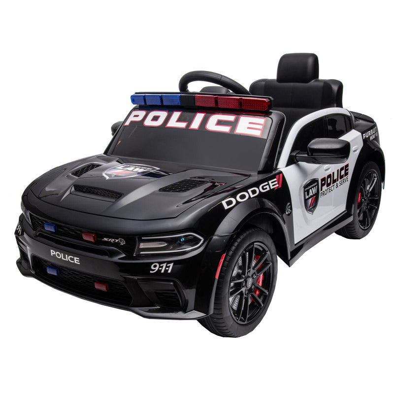 Load image into Gallery viewer, Licensed Dodge Charger 12V Ride-On Police Car with 3 Speeds and Bluetooth Connectivity
