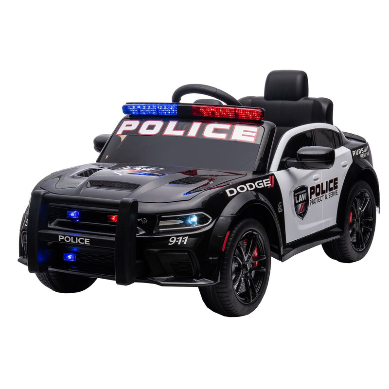 Load image into Gallery viewer, Licensed Dodge Charger 12V Ride-On Police Car with 3 Speeds and Bluetooth Connectivity
