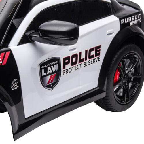 Load image into Gallery viewer, Licensed Dodge Charger Police Sports Car for Kids with LED Lights, USB and MP3 Capabilities - 12V
