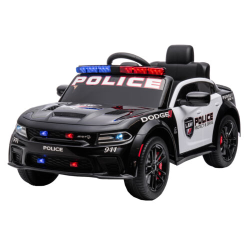 Load image into Gallery viewer, Licensed Dodge Charger Police Sports Car for Kids with LED Lights, USB and MP3 Capabilities - 12V
