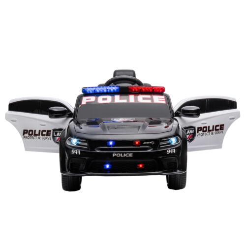Load image into Gallery viewer, Licensed Dodge Charger Police Sports Car for Kids with LED Lights, USB and MP3 Capabilities - 12V
