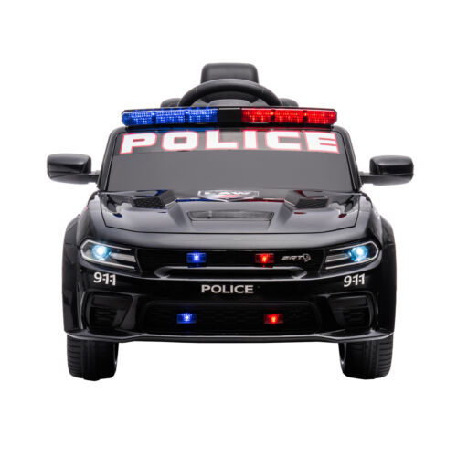 Load image into Gallery viewer, Licensed Dodge Charger Police Sports Car for Kids with LED Lights, USB and MP3 Capabilities - 12V
