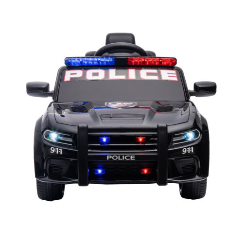 Load image into Gallery viewer, Licensed Dodge Charger Police Sports Car for Kids with LED Lights, USB and MP3 Capabilities - 12V
