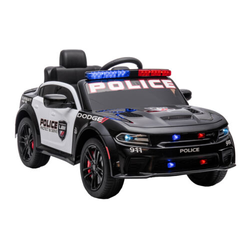 Load image into Gallery viewer, Licensed Dodge Charger Police Sports Car for Kids with LED Lights, USB and MP3 Capabilities - 12V
