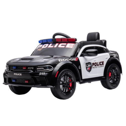 Load image into Gallery viewer, Licensed Dodge Charger Police Sports Car for Kids with LED Lights, USB and MP3 Capabilities - 12V
