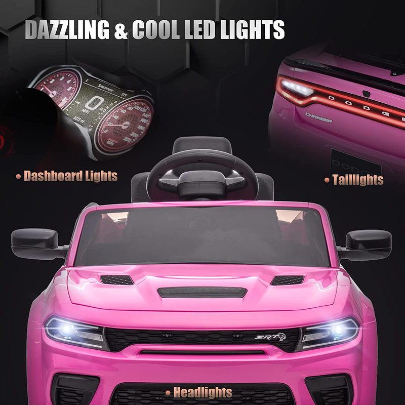 Load image into Gallery viewer, Licensed Dodge Charger SRT Hellcat 12V Electric Ride-On Car for Kids with 7Ah Battery

