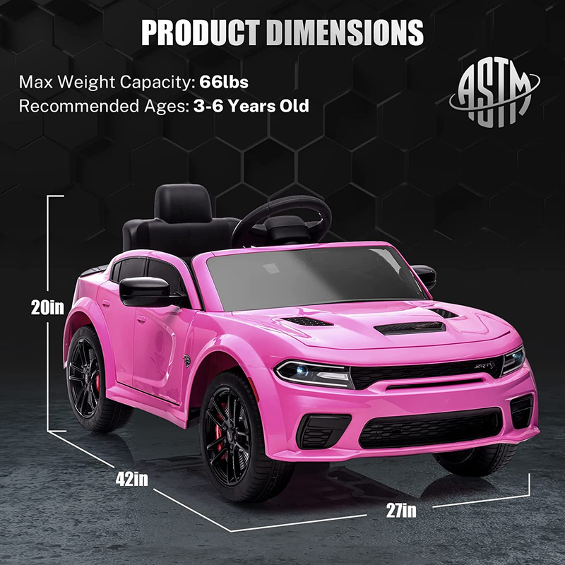 Load image into Gallery viewer, Licensed Dodge Charger SRT Hellcat 12V Electric Ride-On Car for Kids with 7Ah Battery
