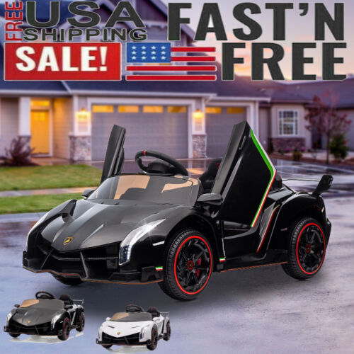 Load image into Gallery viewer, Licensed Lamborghini 12V Electric Ride-On Car for Kids with Remote Control
