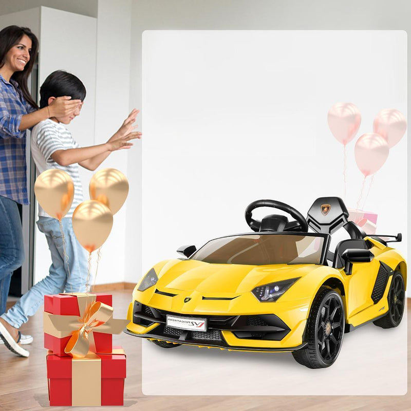 Load image into Gallery viewer, Licensed Lamborghini Ride-On Car for Kids with Hydraulic Doors - 12V 2×35W - Perfect Gift Toy
