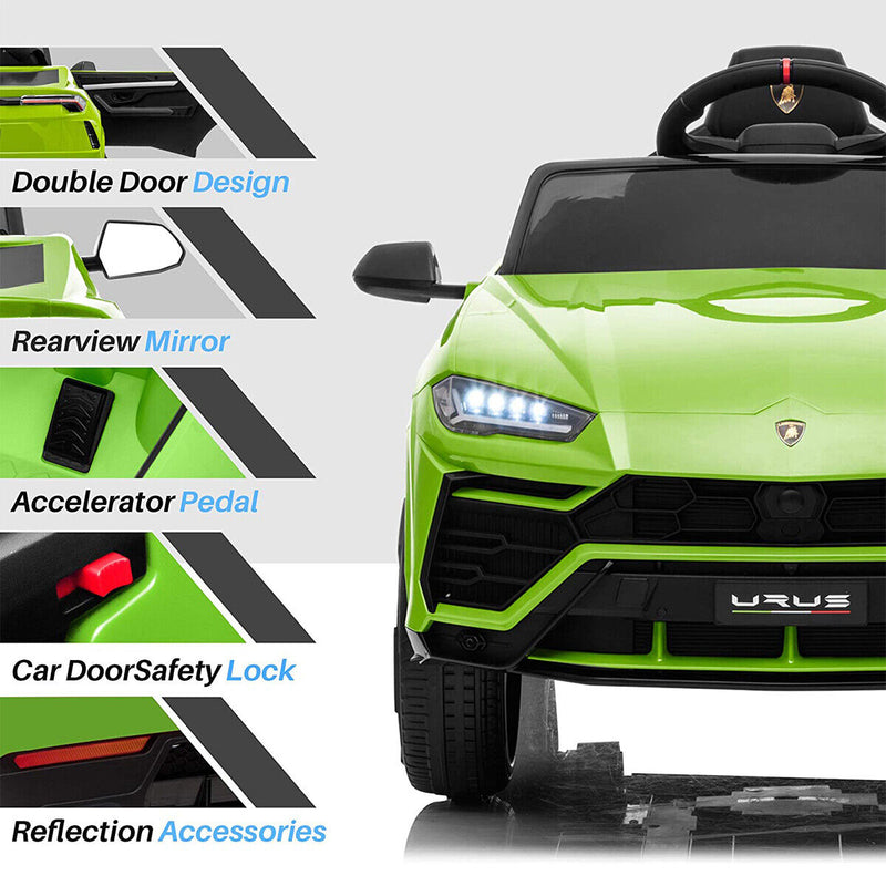 Load image into Gallery viewer, Rev up the Fun with the Lamborghini Urus 12V Electric Ride-On Car for Kids - Remote Controlled!
