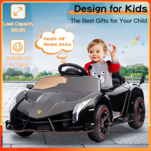Load image into Gallery viewer, Licensed Lamborghini 2-Seater Electric Ride-On Car for Kids with Remote Control - 12V
